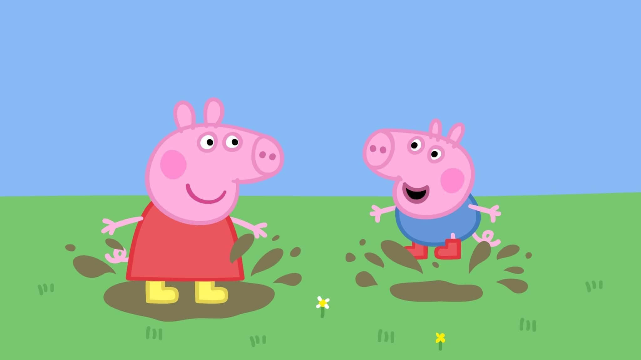 Playing George Pig, Peppa Pig Background