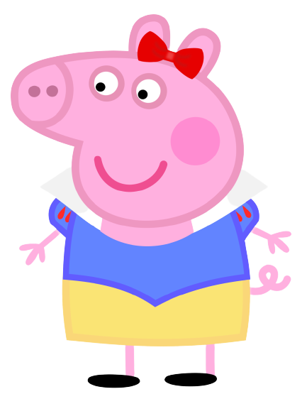 Peppa Pig Cartoon Character PNG