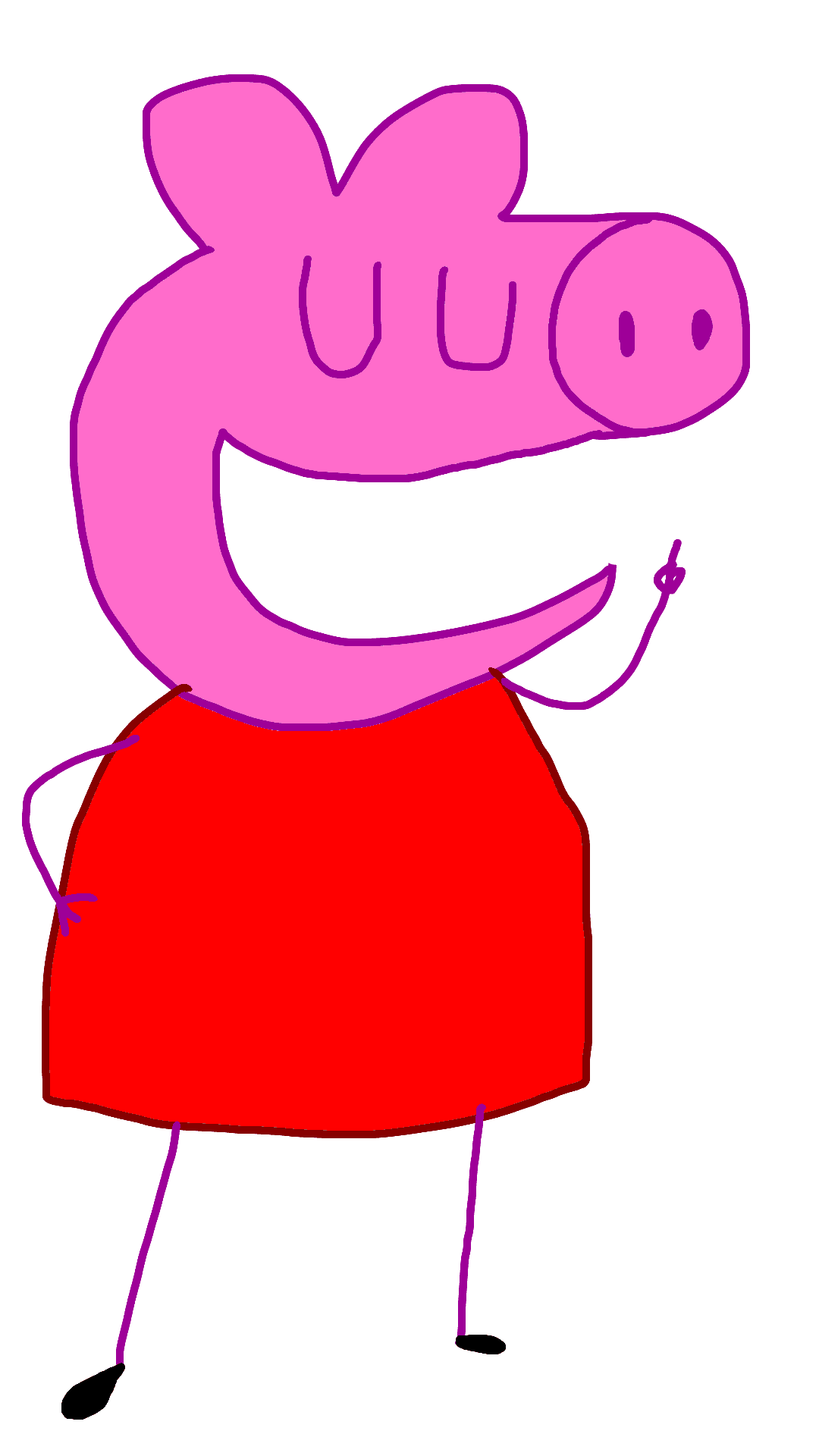 Download Peppa Pig Cartoon Character Illustration | Wallpapers.com