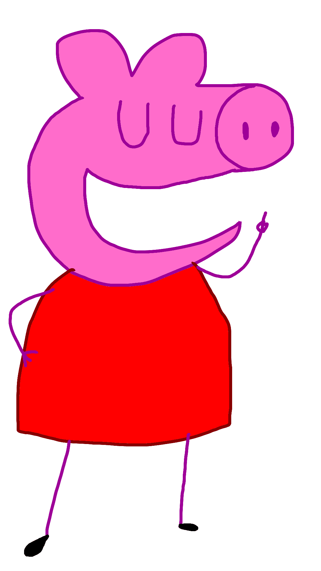 Peppa Pig Cartoon Character Illustration PNG