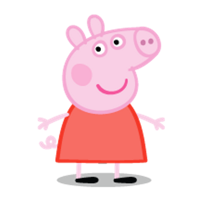 Peppa Pig Standing Smile PNG
