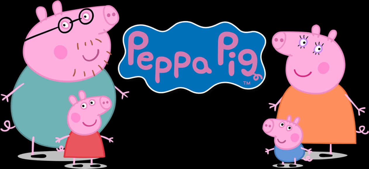 Peppa Pig Family Characters PNG