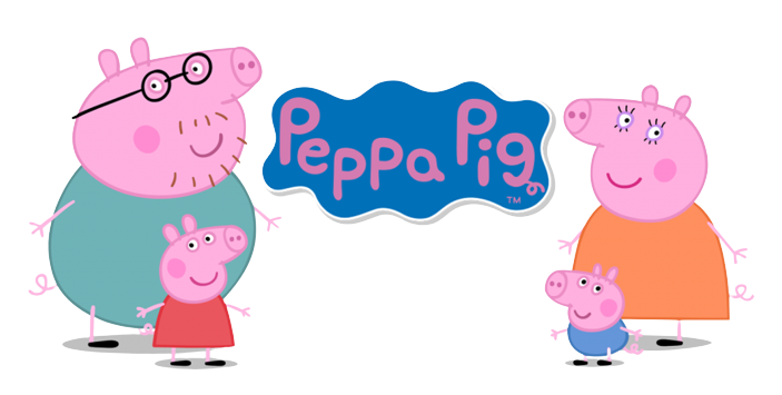 Peppa Pig Family Illustration PNG