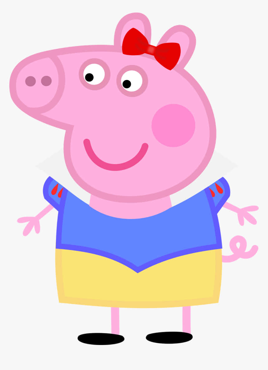 Peppa Pig having a fun time with her friends