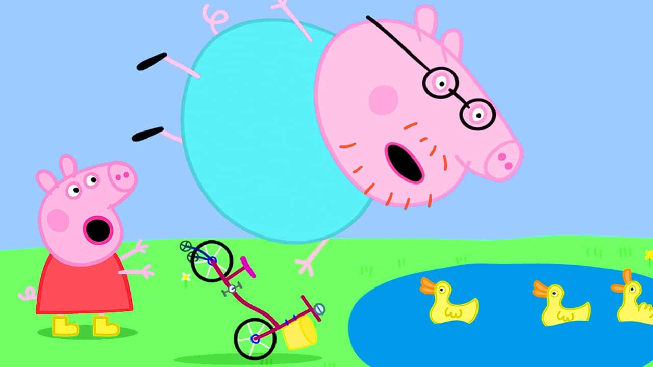 Peppa brings her hilarious hijinks to bedtime with this funny, colorful photo