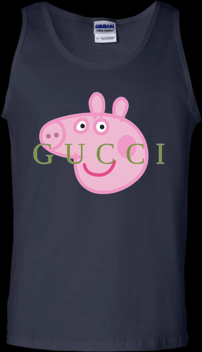 Peppa Pig Gucci Parody Tank Top PNG