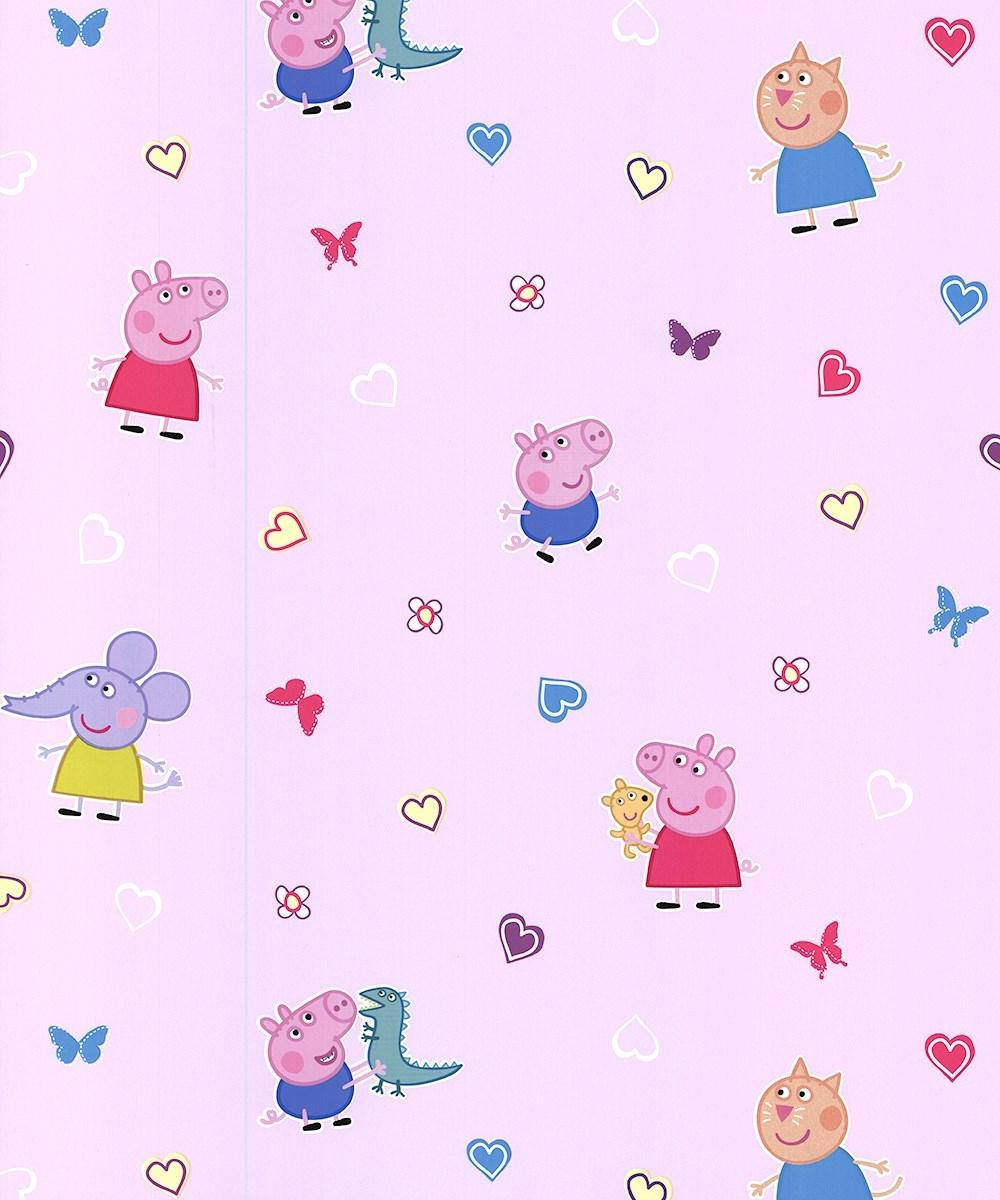Peppa Pig iPad Venner Tapet Wallpaper