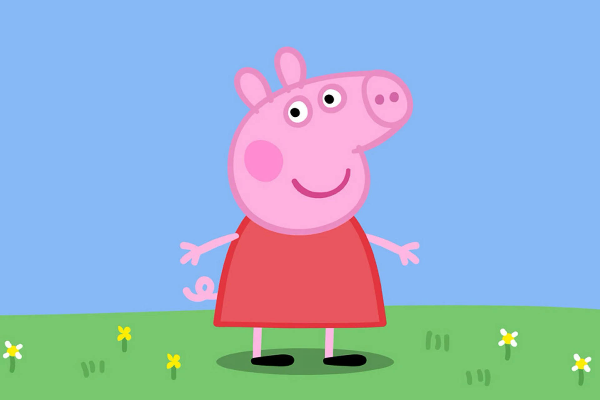 Peppa Pig iPad Smiling Wallpaper