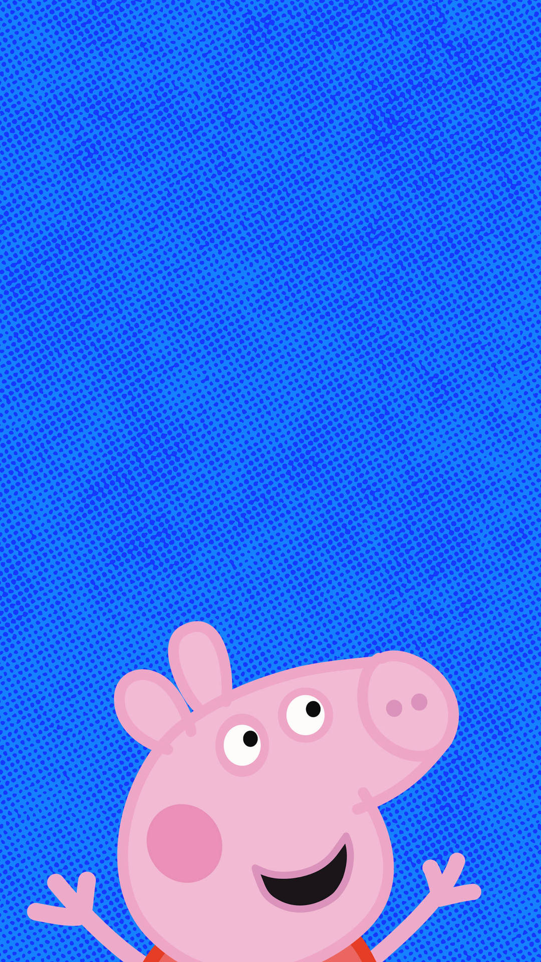 Peppa Pig Iphone Blue Background Wallpaper