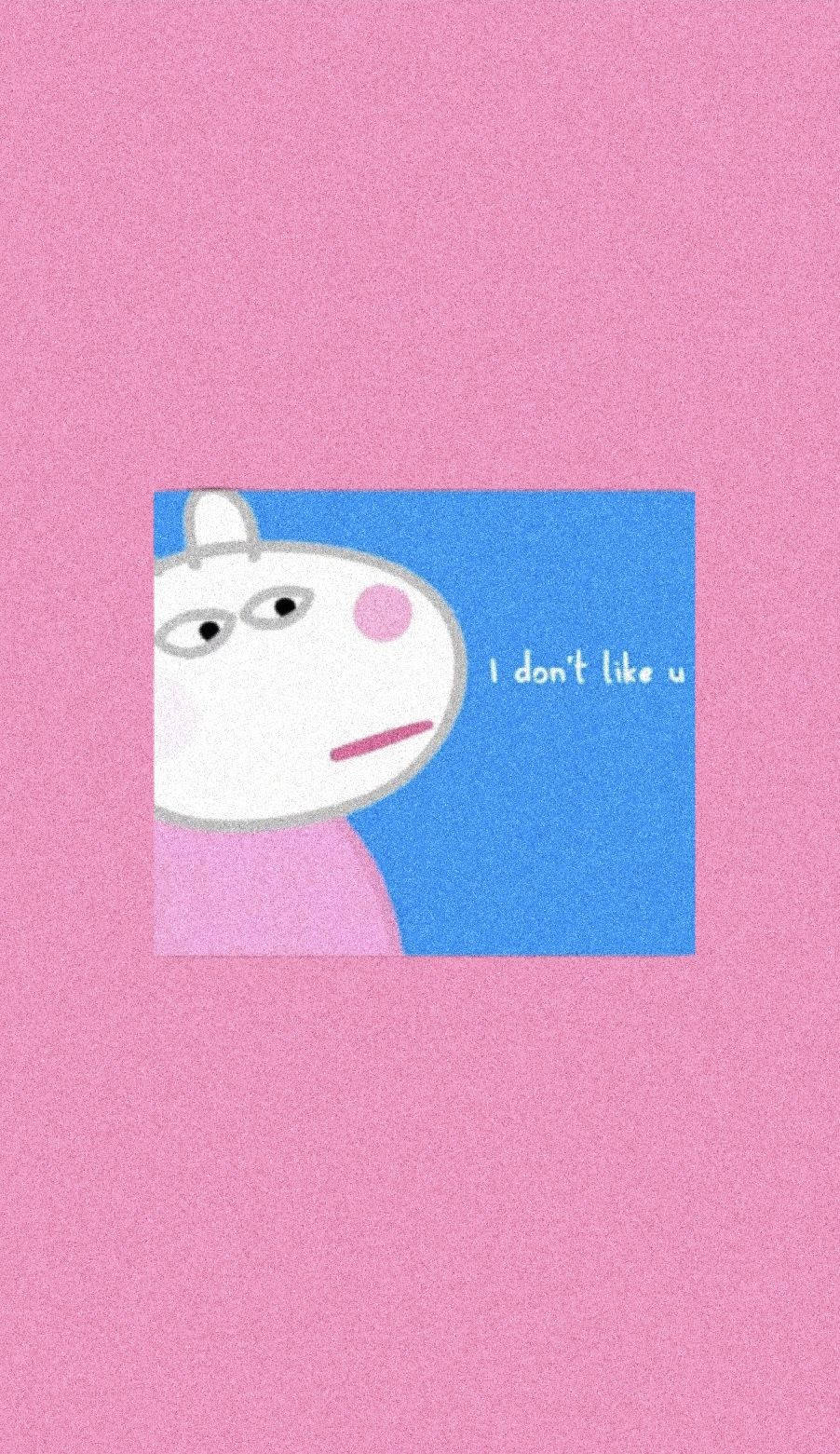 Peppa Pig Iphone Judging I Don't Like You Wallpaper