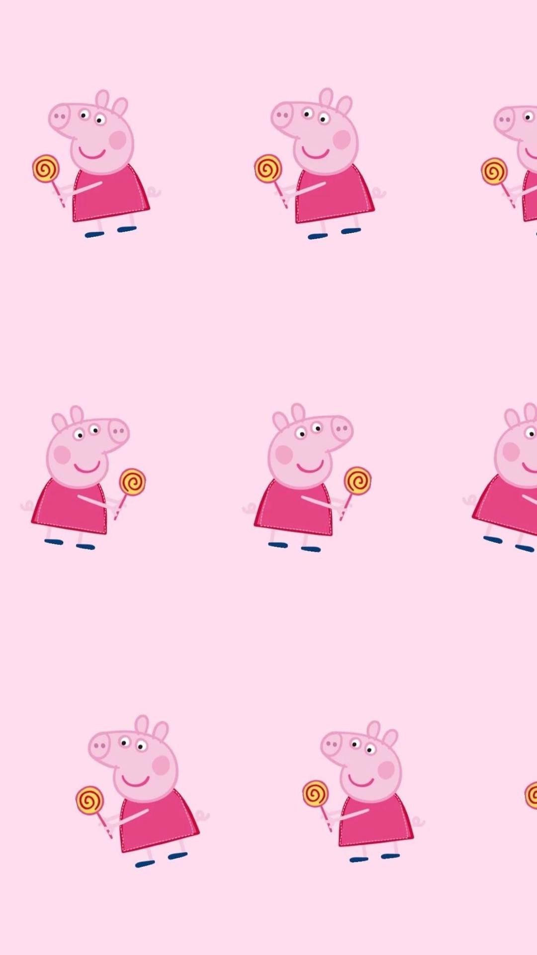 Peppa Pig Iphone Spiral Lollipop Wallpaper