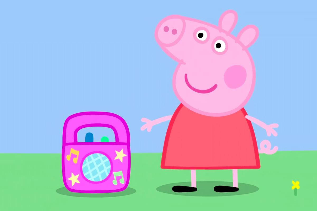 Peppa Pig Meme With Stereo Wallpaper