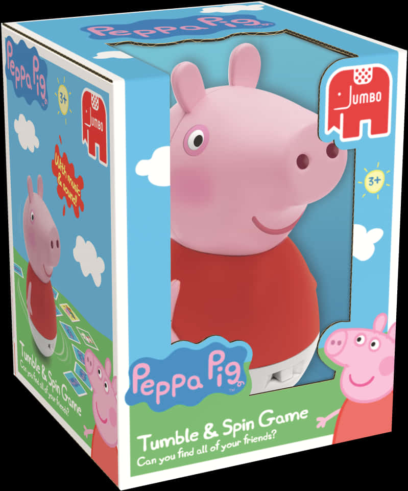 Peppa Pig Tumbleand Spin Game Box PNG