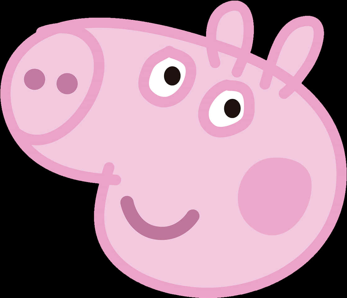 Peppa_ Pig_ Character_ Headshot PNG