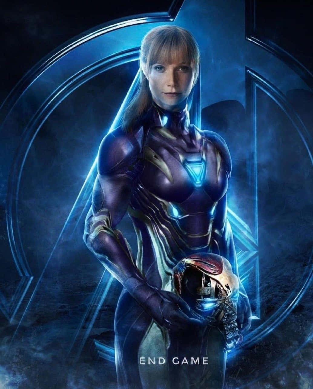 Pepper Potts in a powerful stance Wallpaper