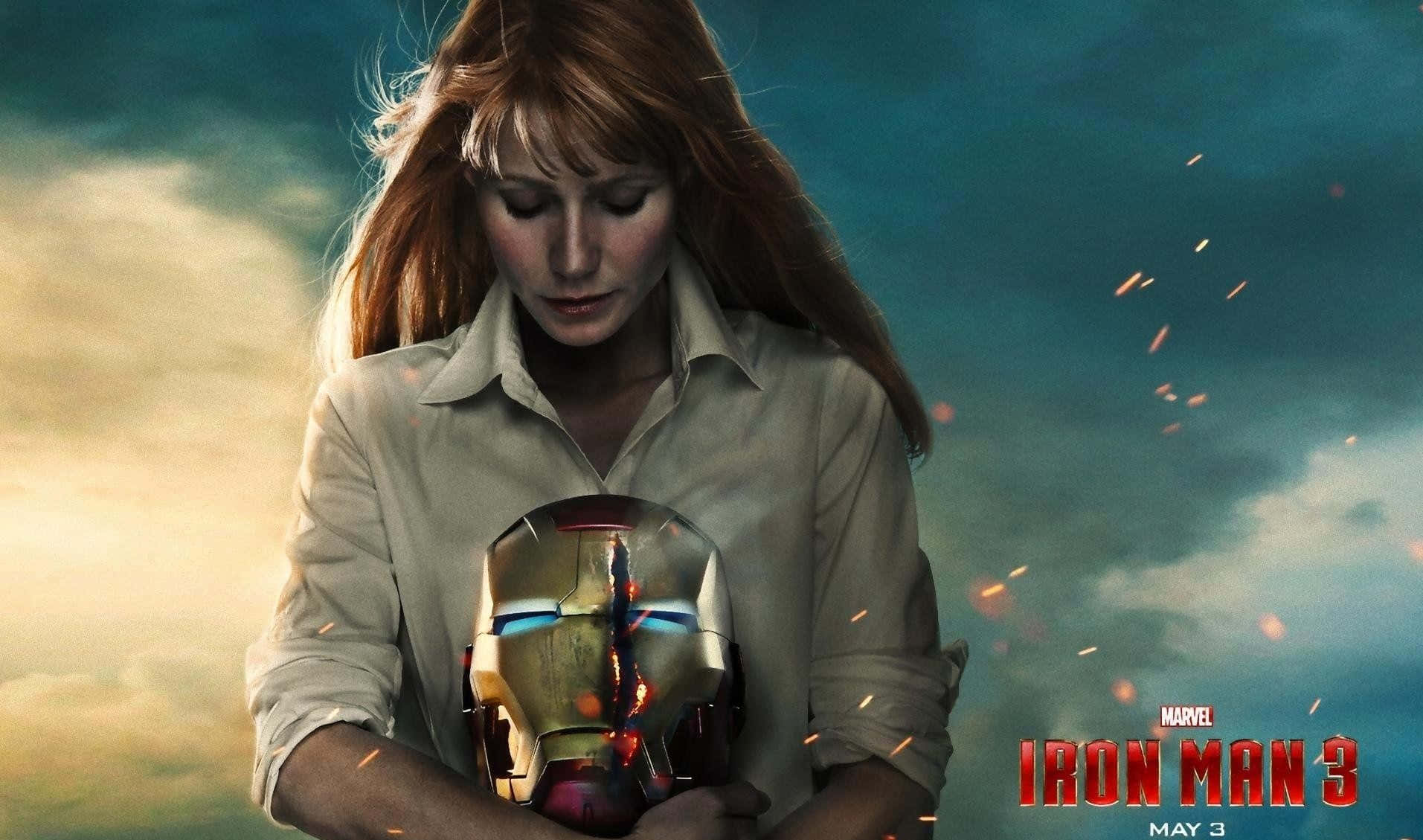 Pepper Potts looking stunning in a close-up shot Wallpaper