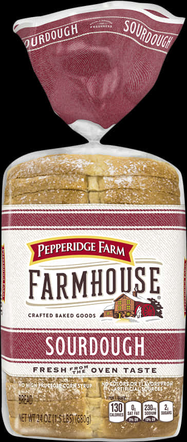 Pepperidge Farm Farmhouse Sourdough Bread Package PNG