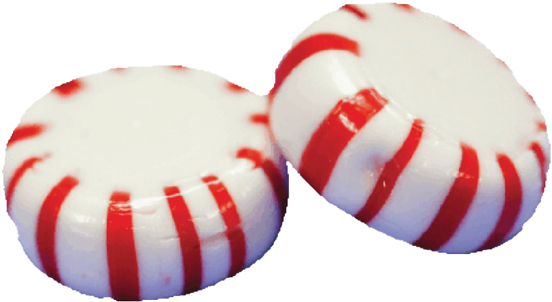 Peppermint Candies White Red Stripes PNG