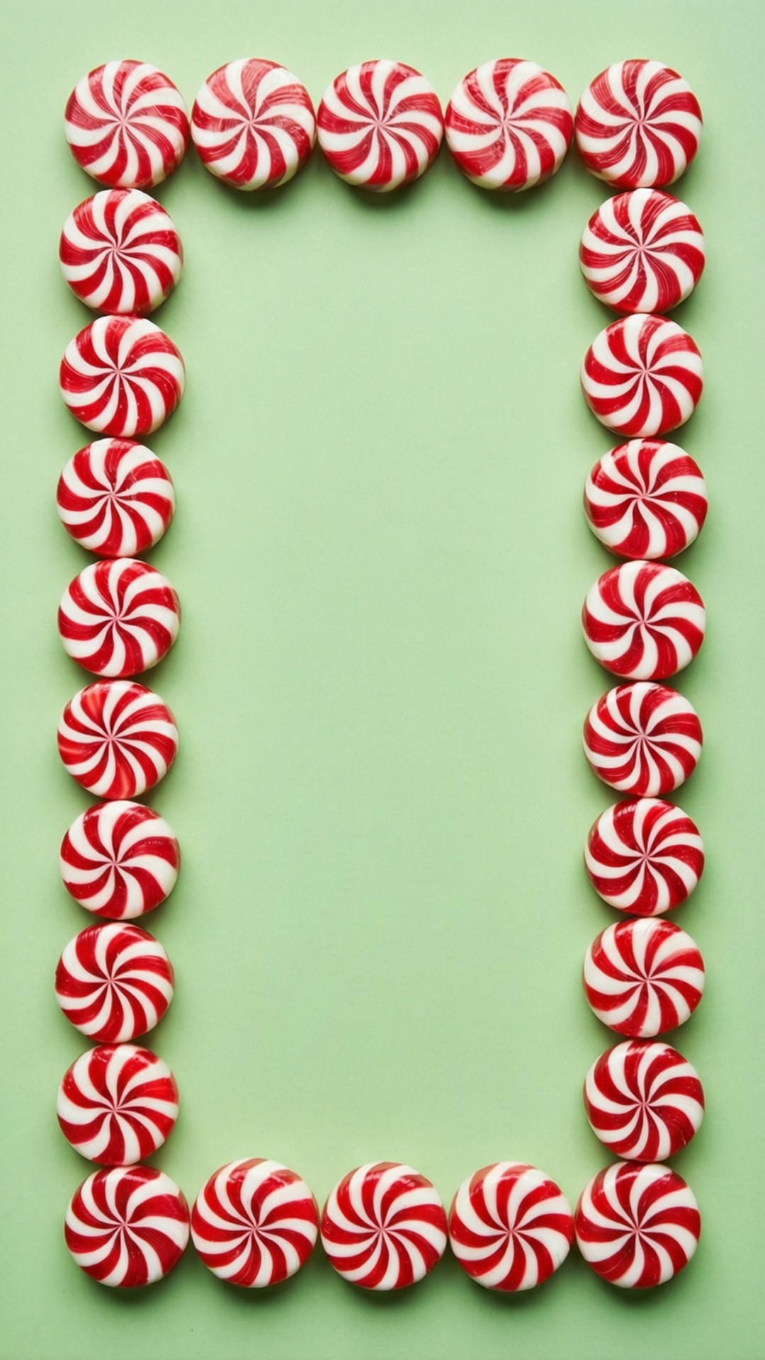 Perbatasan Permen Peppermint Wallpaper