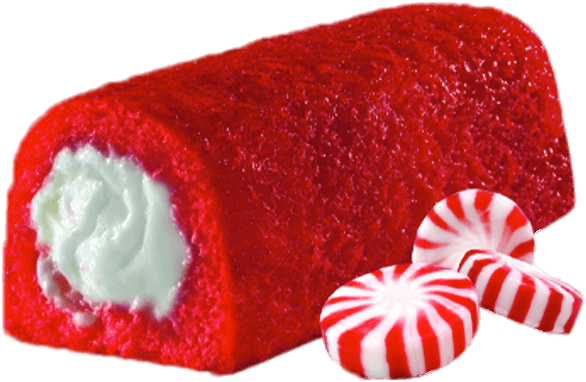 Peppermint Candy Swirl Roll PNG