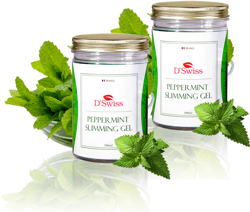 Peppermint Slimming Gel Product Display PNG
