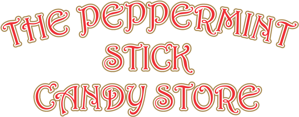 Peppermint Stick Candy Store Signage PNG