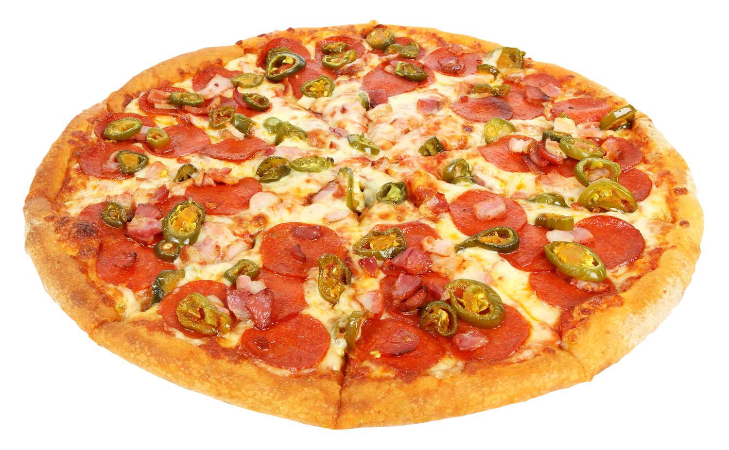 Pepperoni Jalapeno Pizza PNG