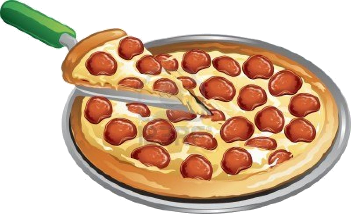 Pepperoni Pizza Clipart PNG