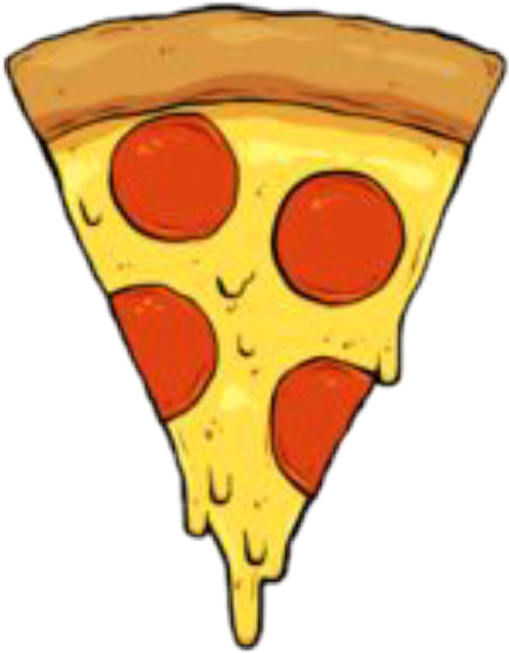 Pepperoni Pizza Slice Cartoon.png PNG