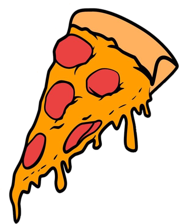 Pepperoni Pizza Slice Cheesy Clipart PNG