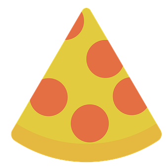 Pepperoni Pizza Slice Graphic PNG