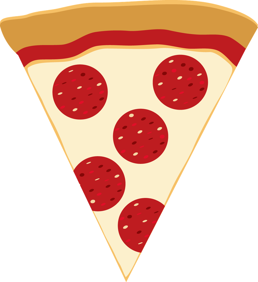 Pepperoni Pizza Slice Graphic PNG