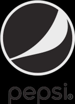 Pepsi Logo Blackand White PNG