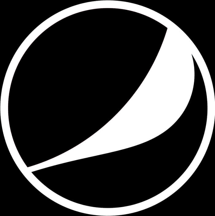 Pepsi Logo Blackand White PNG