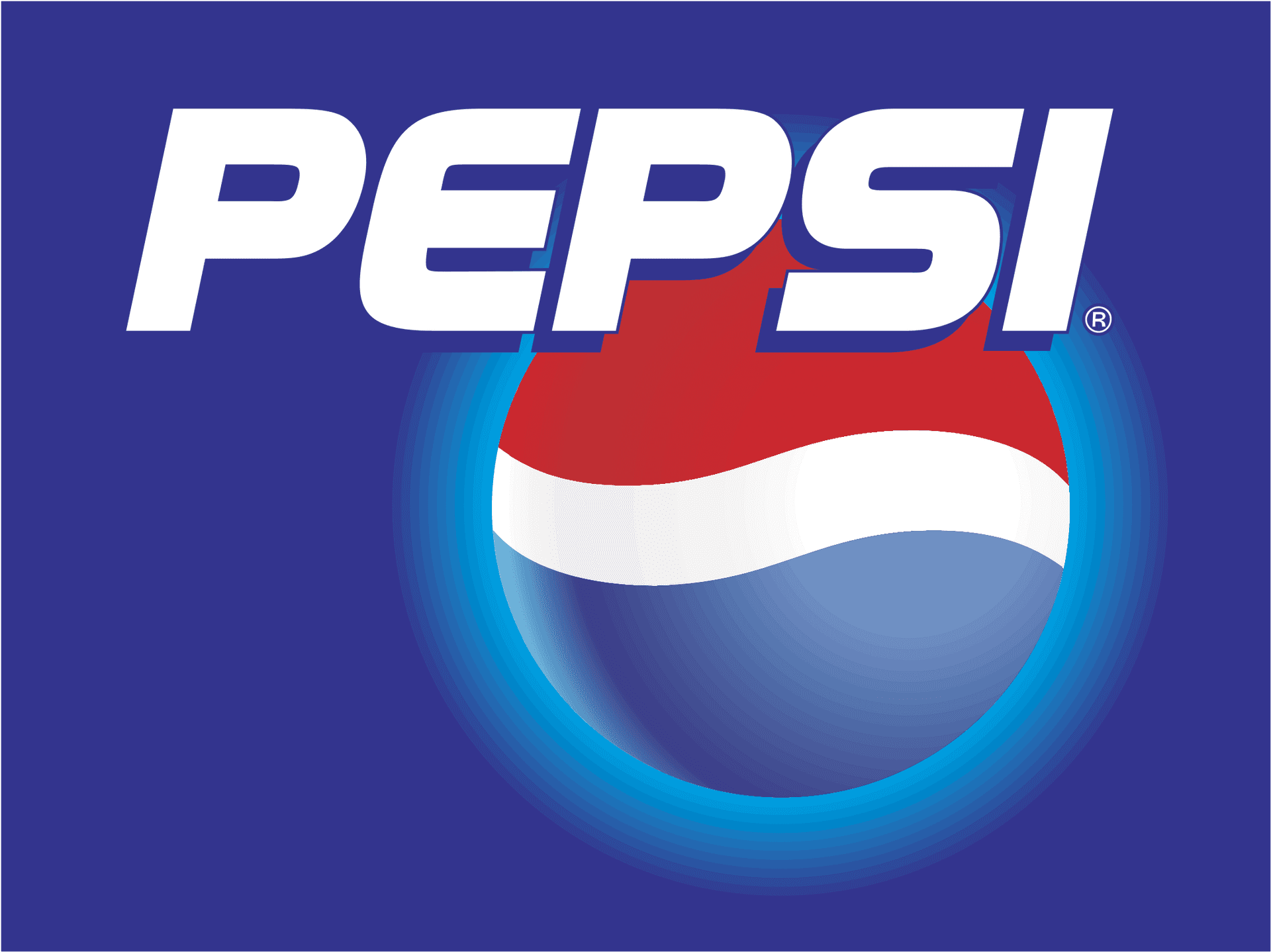 Pepsi Logo Blue Background PNG