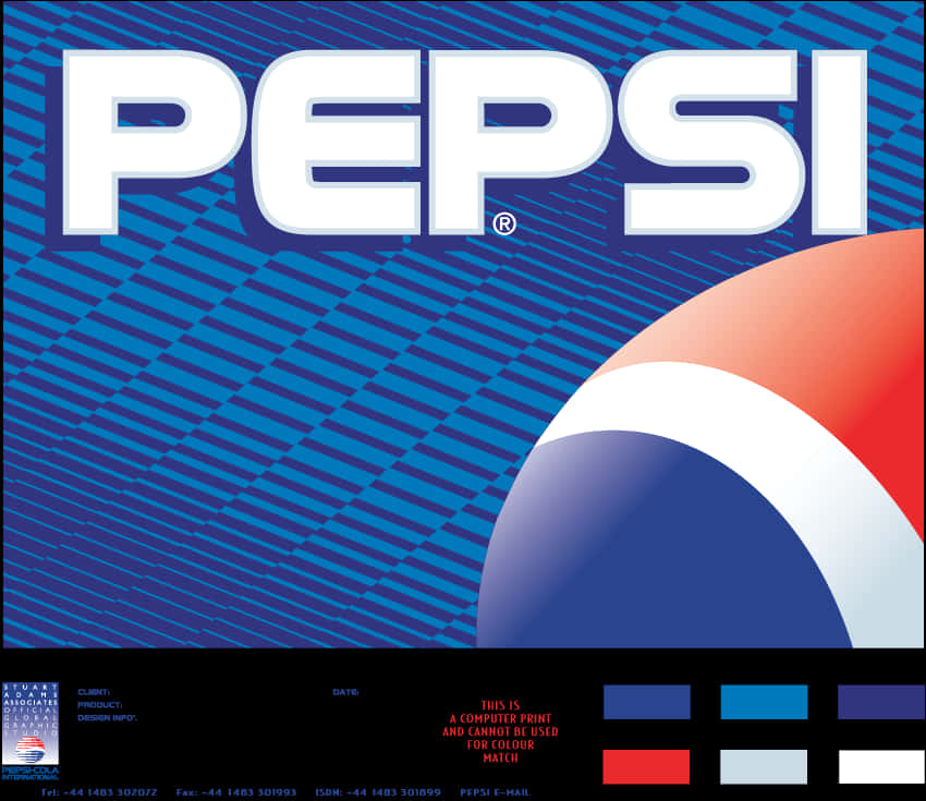 Pepsi Logo Design Blueprint PNG