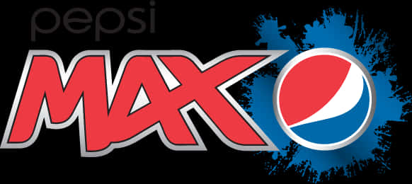 Pepsi Max Logowith Splash Background PNG