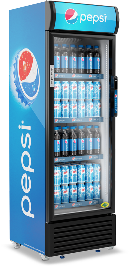 Pepsi Refrigerator Fullof Cans PNG