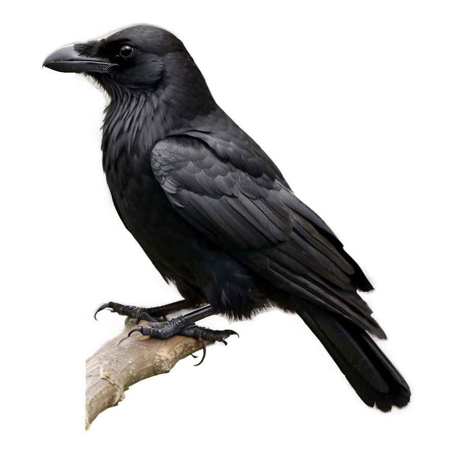 Download Perched Crow Png 93 | Wallpapers.com