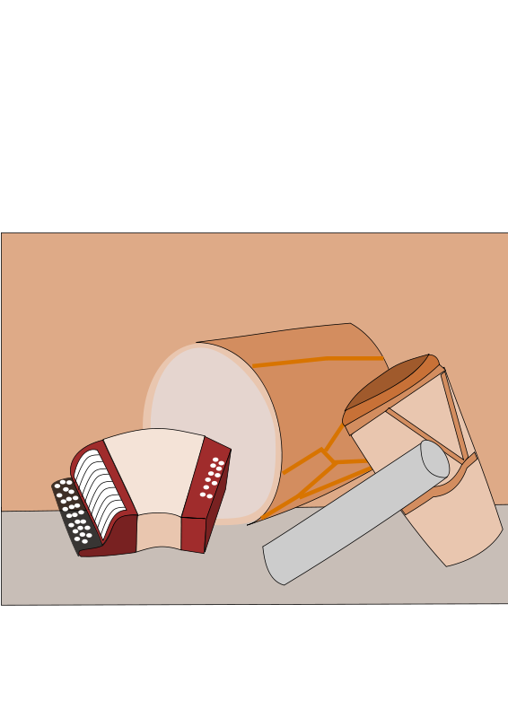 Percussion Instruments Illustration PNG