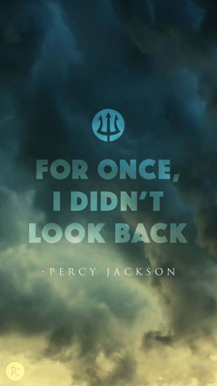 Heroic Percy Jackson in action Wallpaper