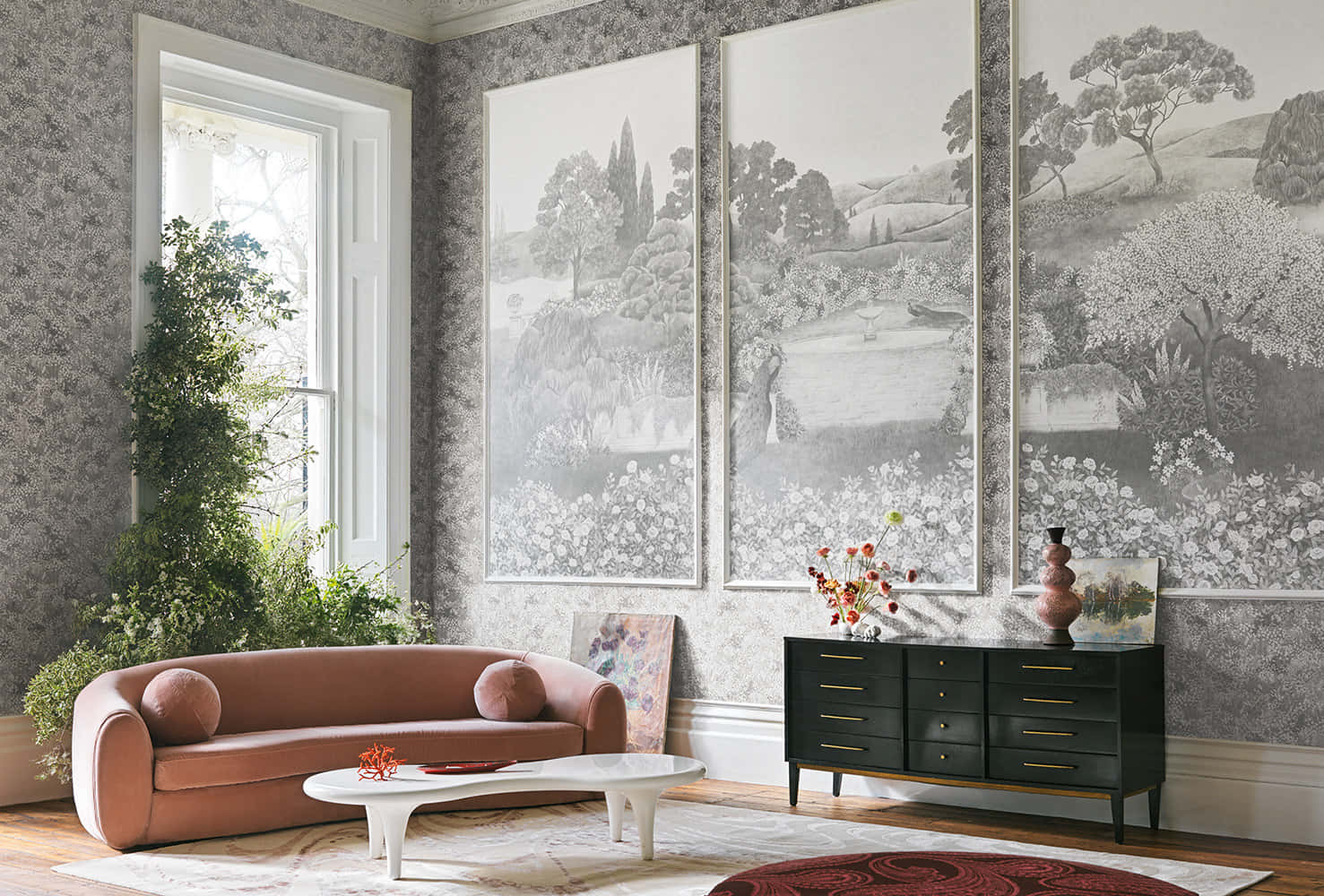 Perfekt sofa til idyl vægpletter Wallpaper