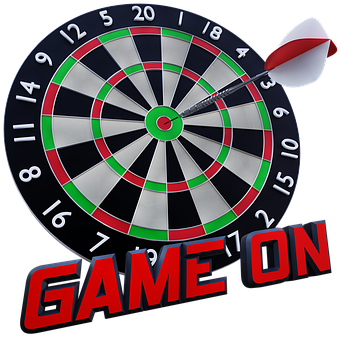 Perfect Dart Game On Target PNG