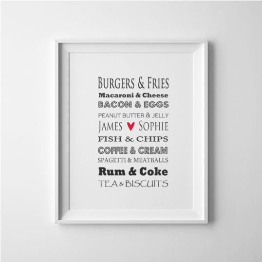 Perfect Pairings Love Couple Print PNG