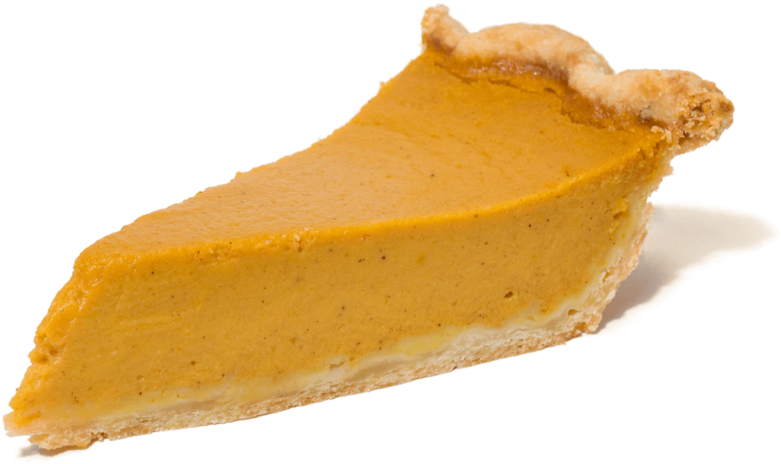 Perfect Pumpkin Pie Slice PNG