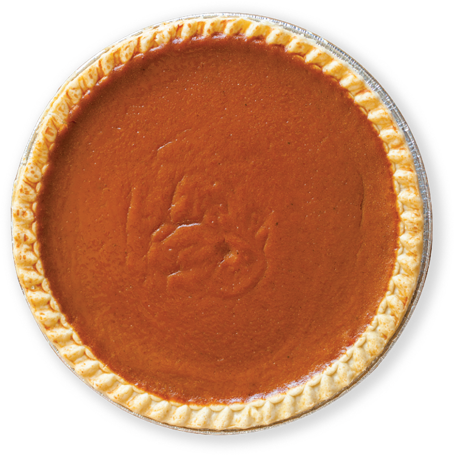Perfect Pumpkin Pie Top View.png PNG