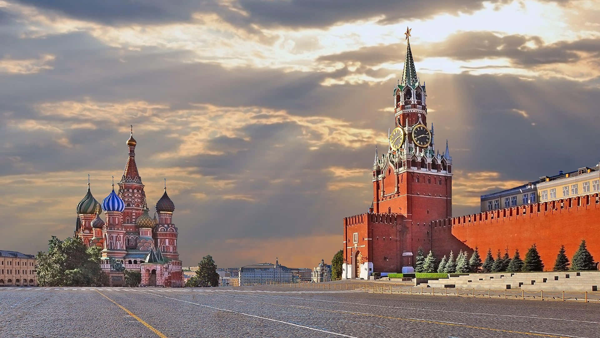 Perfekthimmel På Kreml. Wallpaper