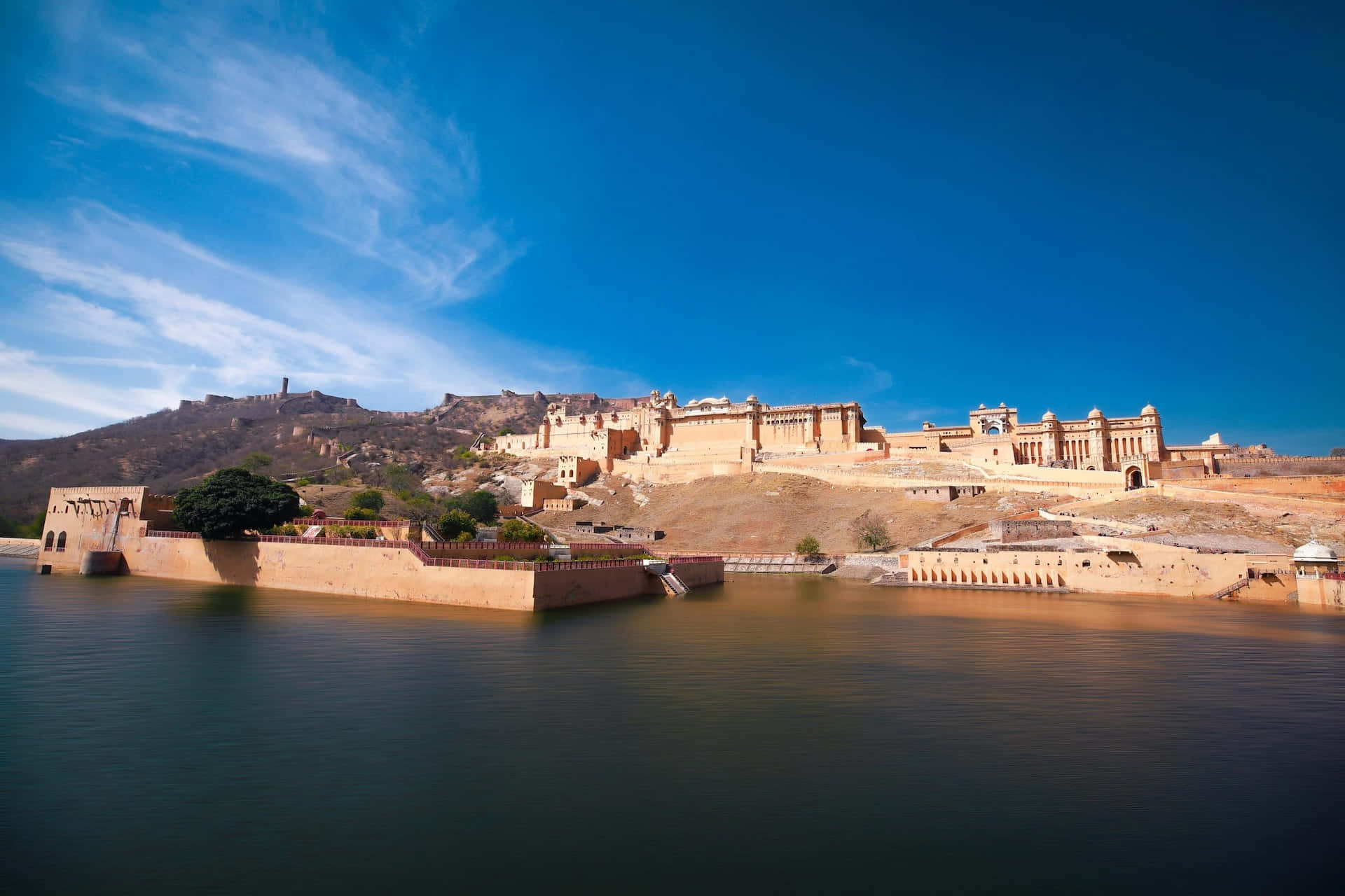 Perfect View Of Amer Fort Wallpaper