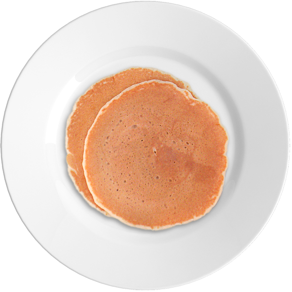 Perfectly Cooked Single Pancakeon Plate PNG