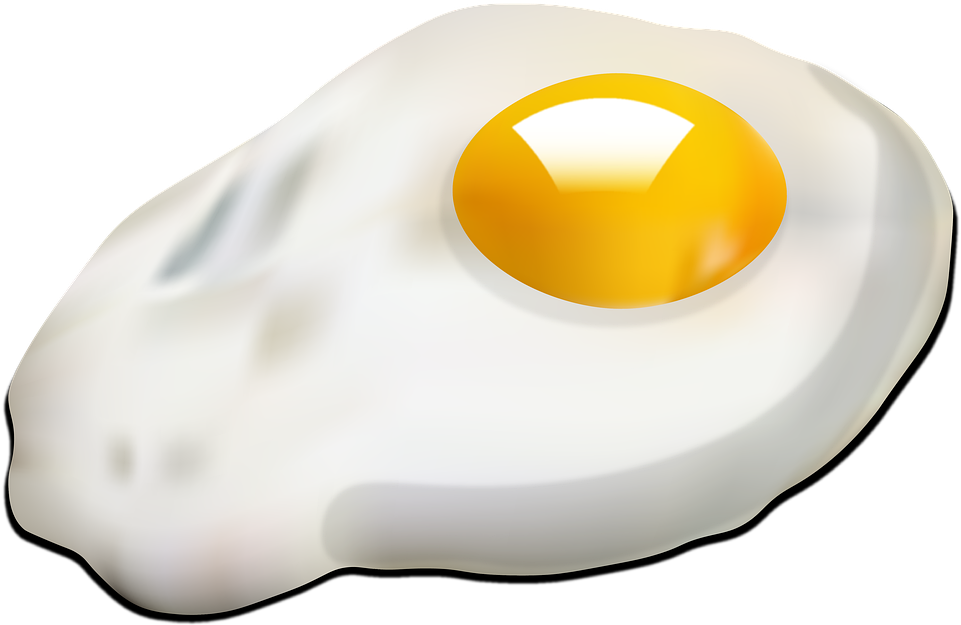 Perfectly Fried Egg Illustration PNG